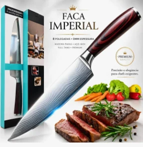 Faca Chef Profissional 8”