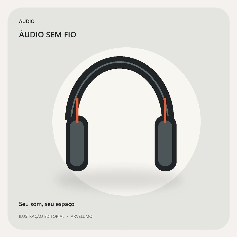 Ilustração editorial: Seu som, seu espaço; fotos reais disponíveis na Amazon